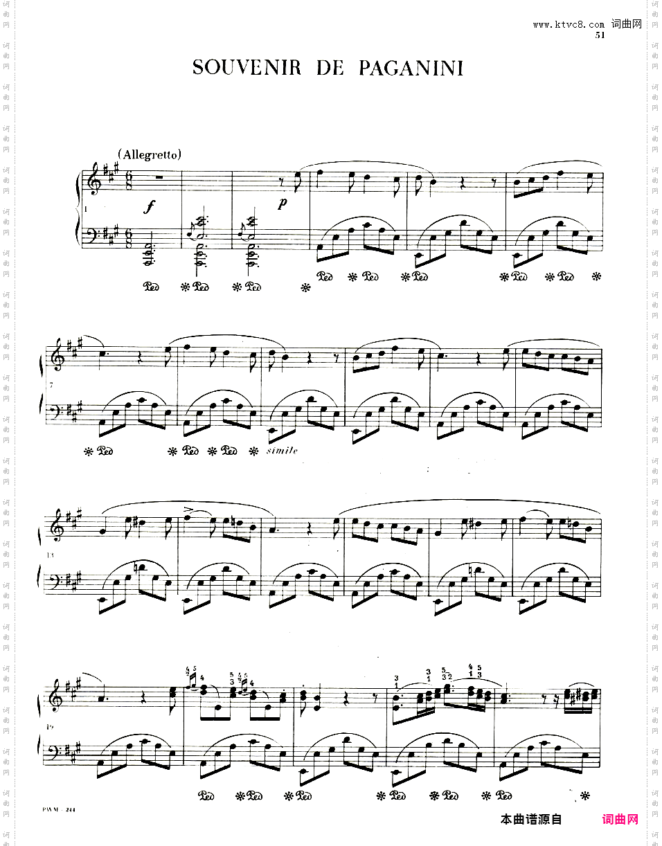 纪念帕格尼尼遗作Op·posth