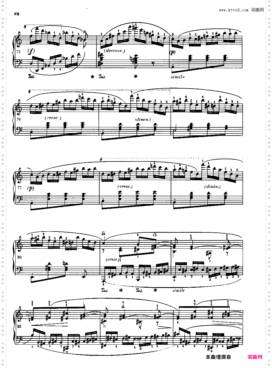 C大调双钢琴回旋曲 Op·73Chopin op73 Rondo in C solo Paderewski ed·独奏版