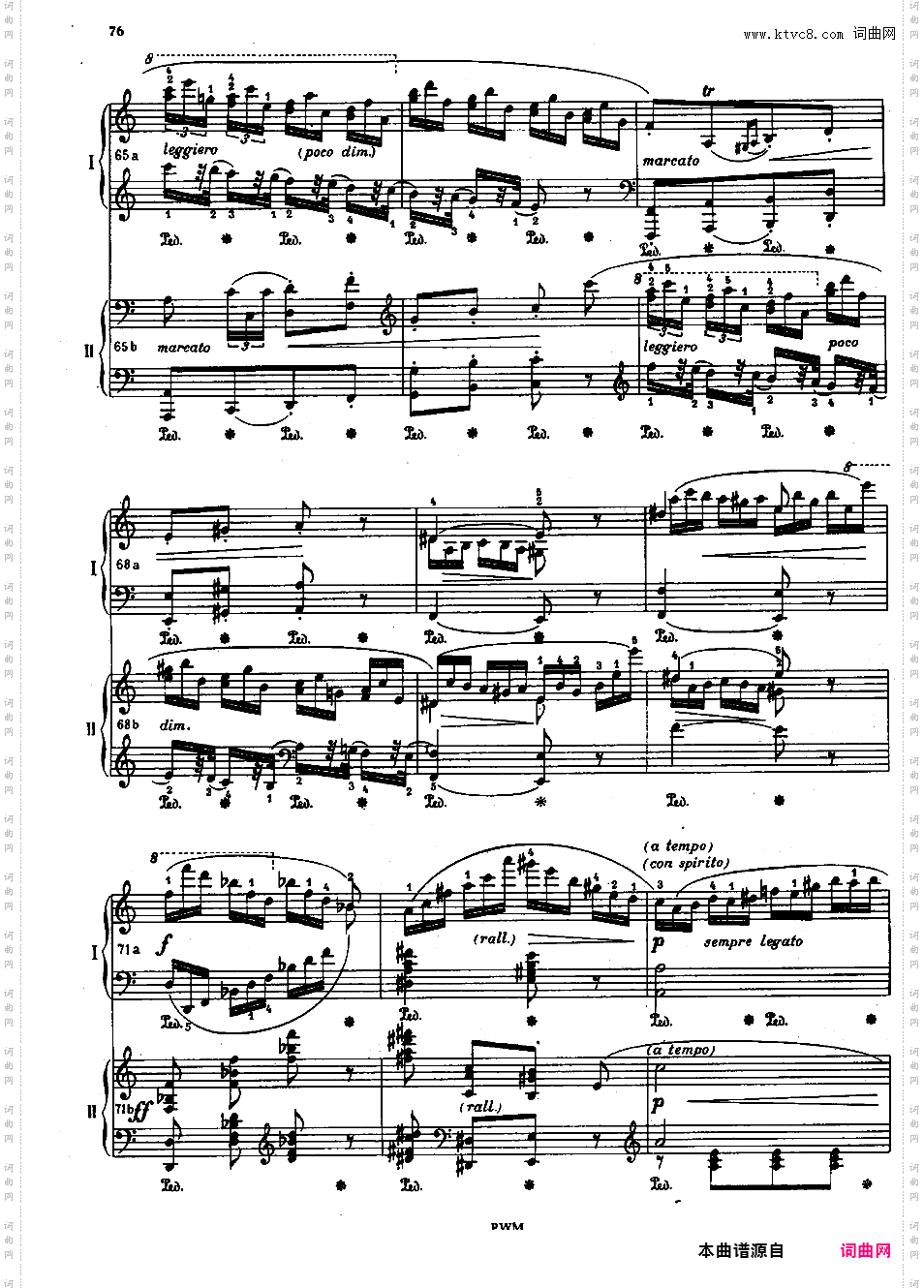 C大调双钢琴回旋曲 Op·73Chopin op73b Rondo in C two pianos双钢琴版