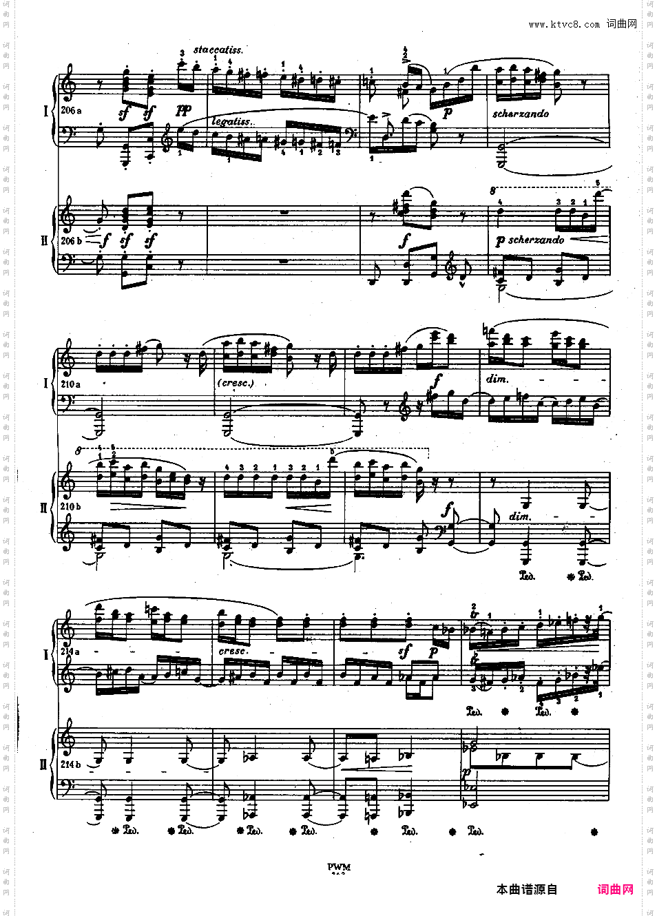 C大调双钢琴回旋曲 Op·73Chopin op73b Rondo in C two pianos双钢琴版