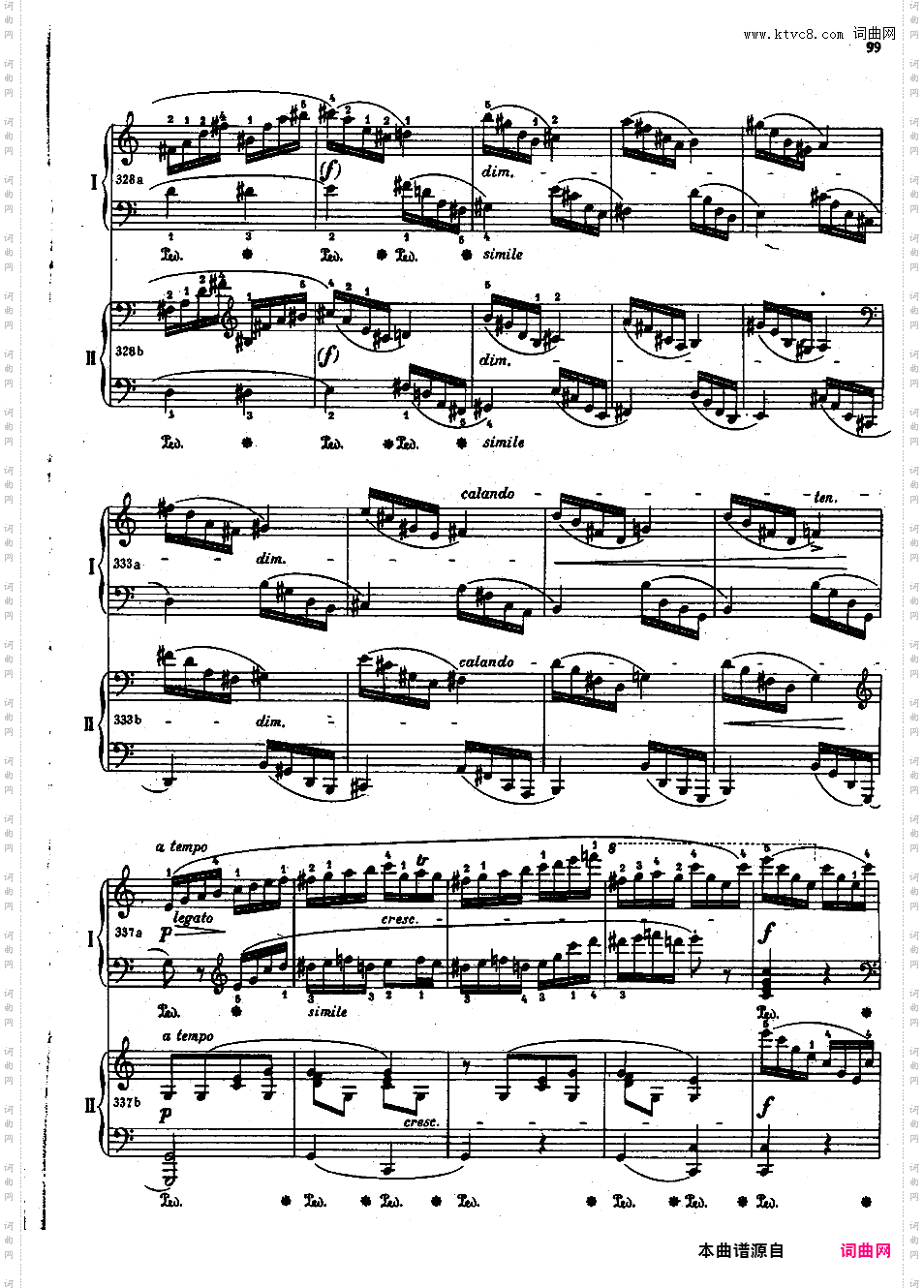 C大调双钢琴回旋曲 Op·73Chopin op73b Rondo in C two pianos双钢琴版