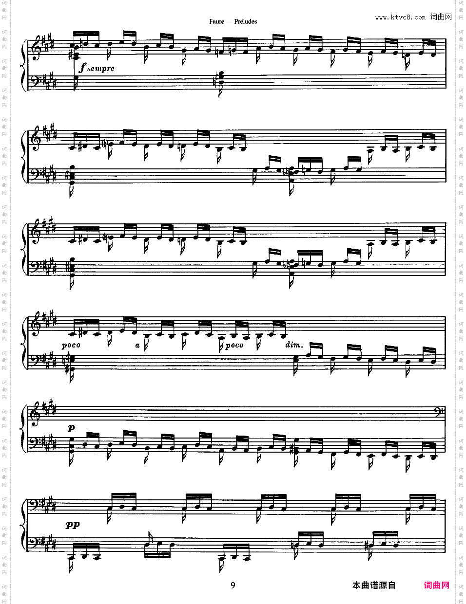 9首前奏曲 9 Preludes Op·103