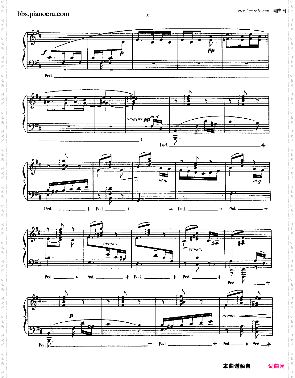 6首无词歌 6 Romances Sans Paroles Op·76