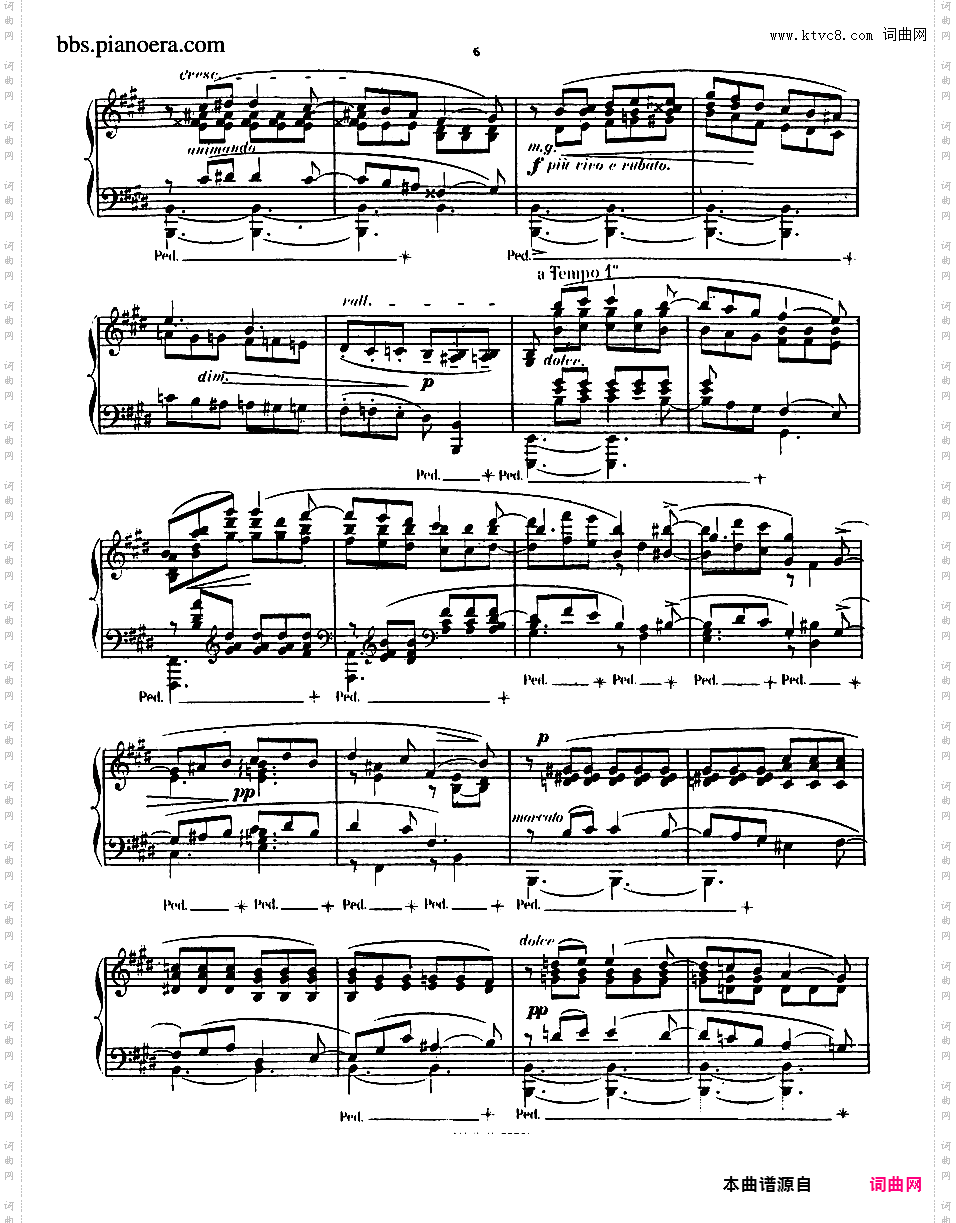 6首无词歌 6 Romances Sans Paroles Op·76