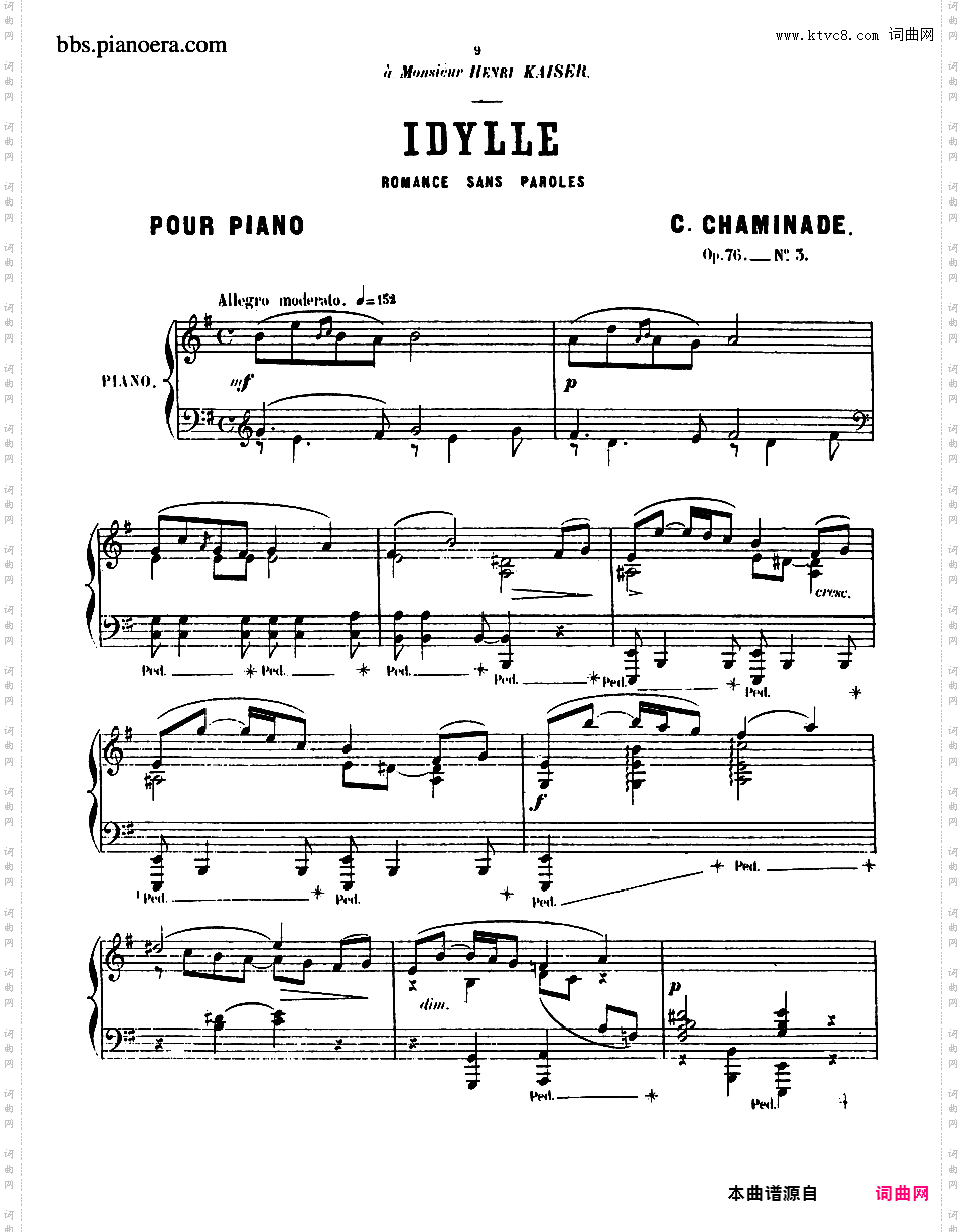 6首无词歌 6 Romances Sans Paroles Op·76