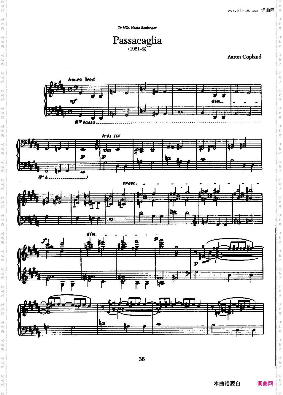 帕萨卡利亚Passacaglia