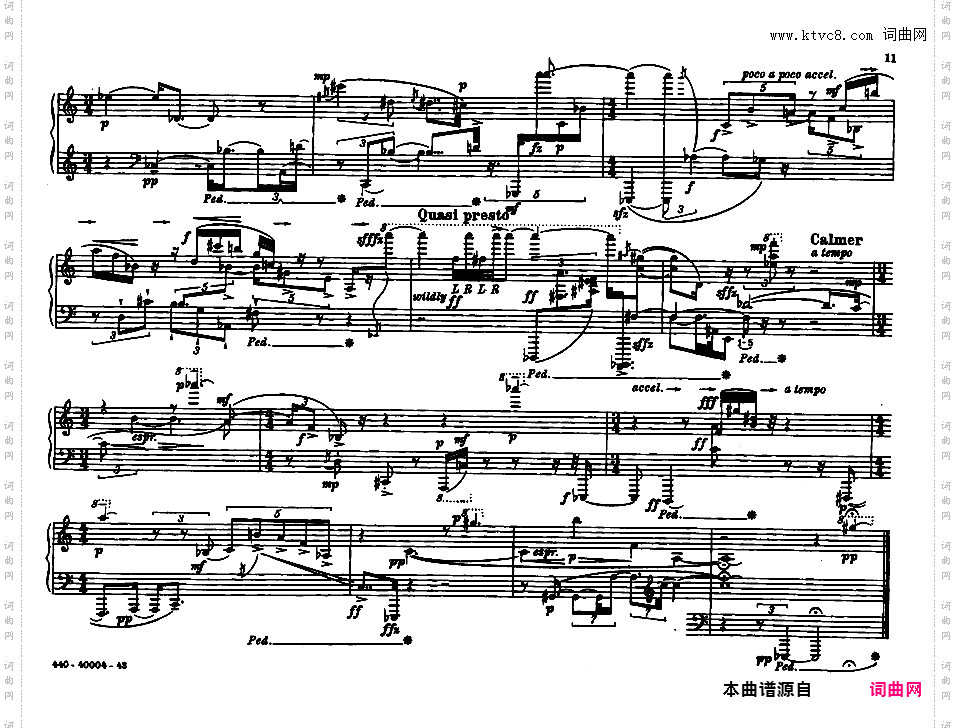 12首钢琴练习曲 12 Etudes for Piano