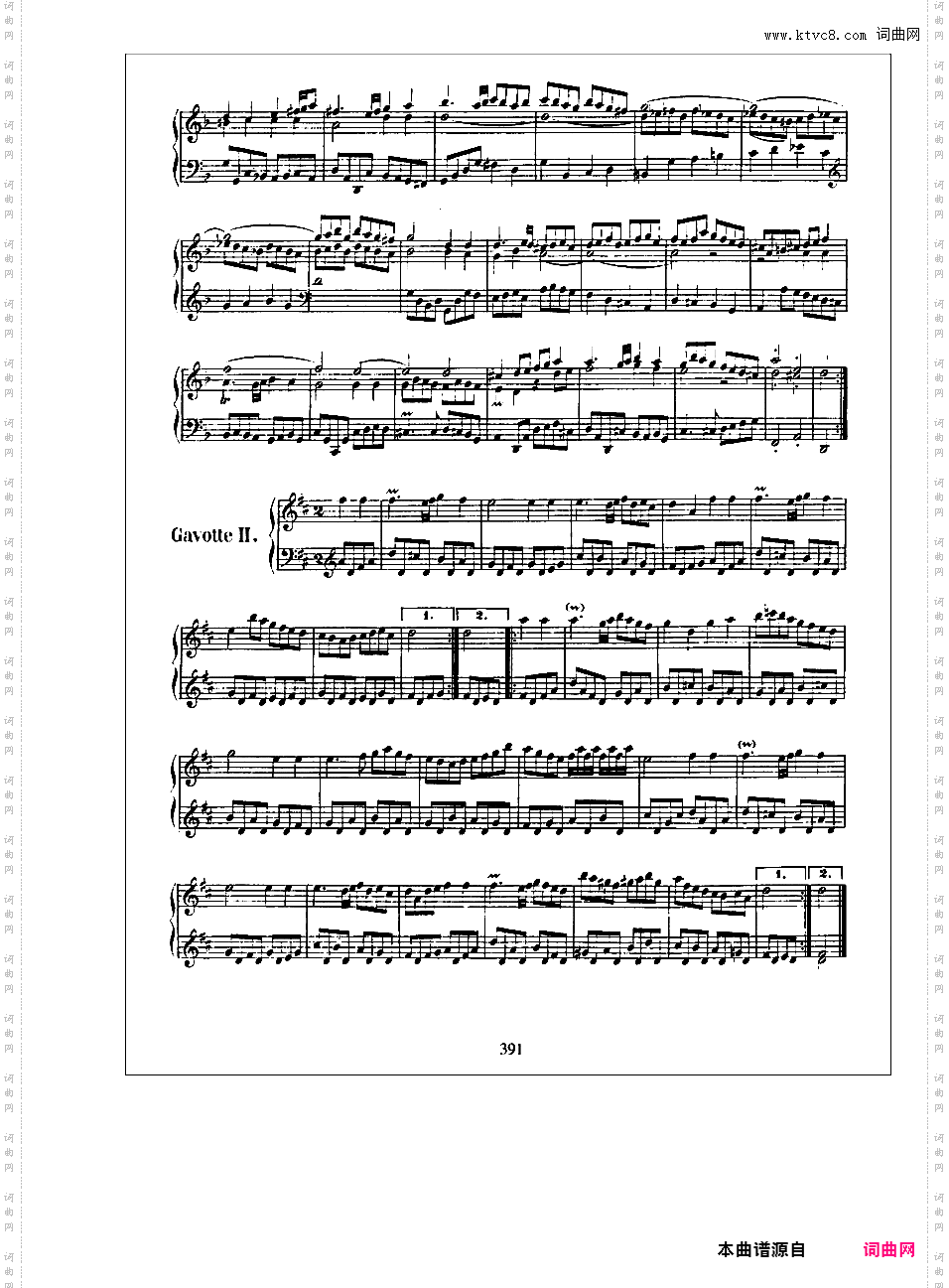 英国组曲 English Suites BWV 806-811English Suite No 6 in d, BWV 811