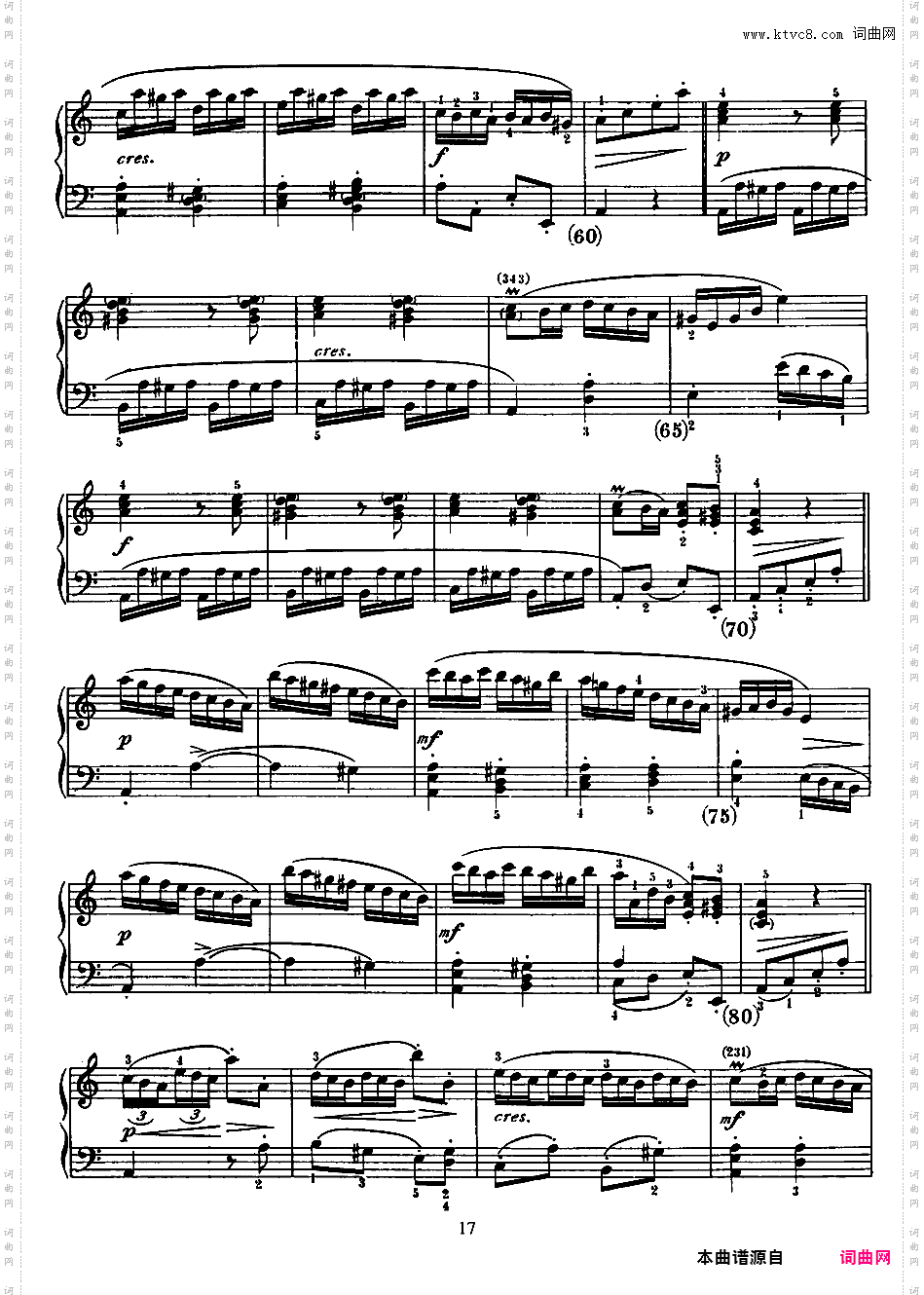 500首钢琴奏鸣曲共33册Scarlatti Sonatas 133-145