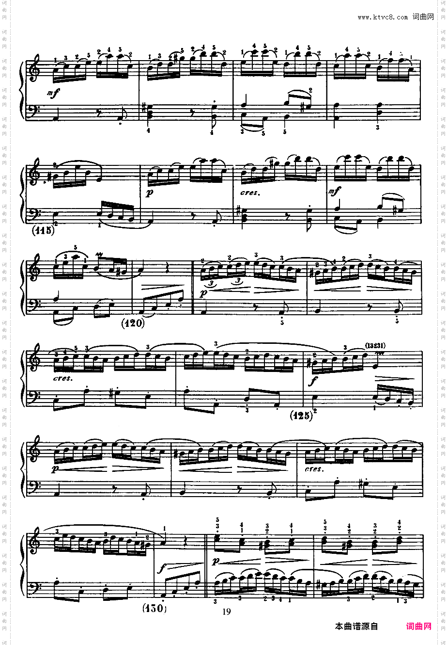 500首钢琴奏鸣曲共33册Scarlatti Sonatas 133-145
