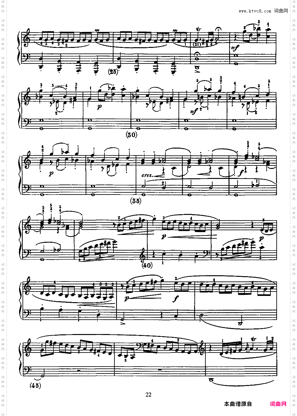 500首钢琴奏鸣曲共33册Scarlatti Sonatas 133-145