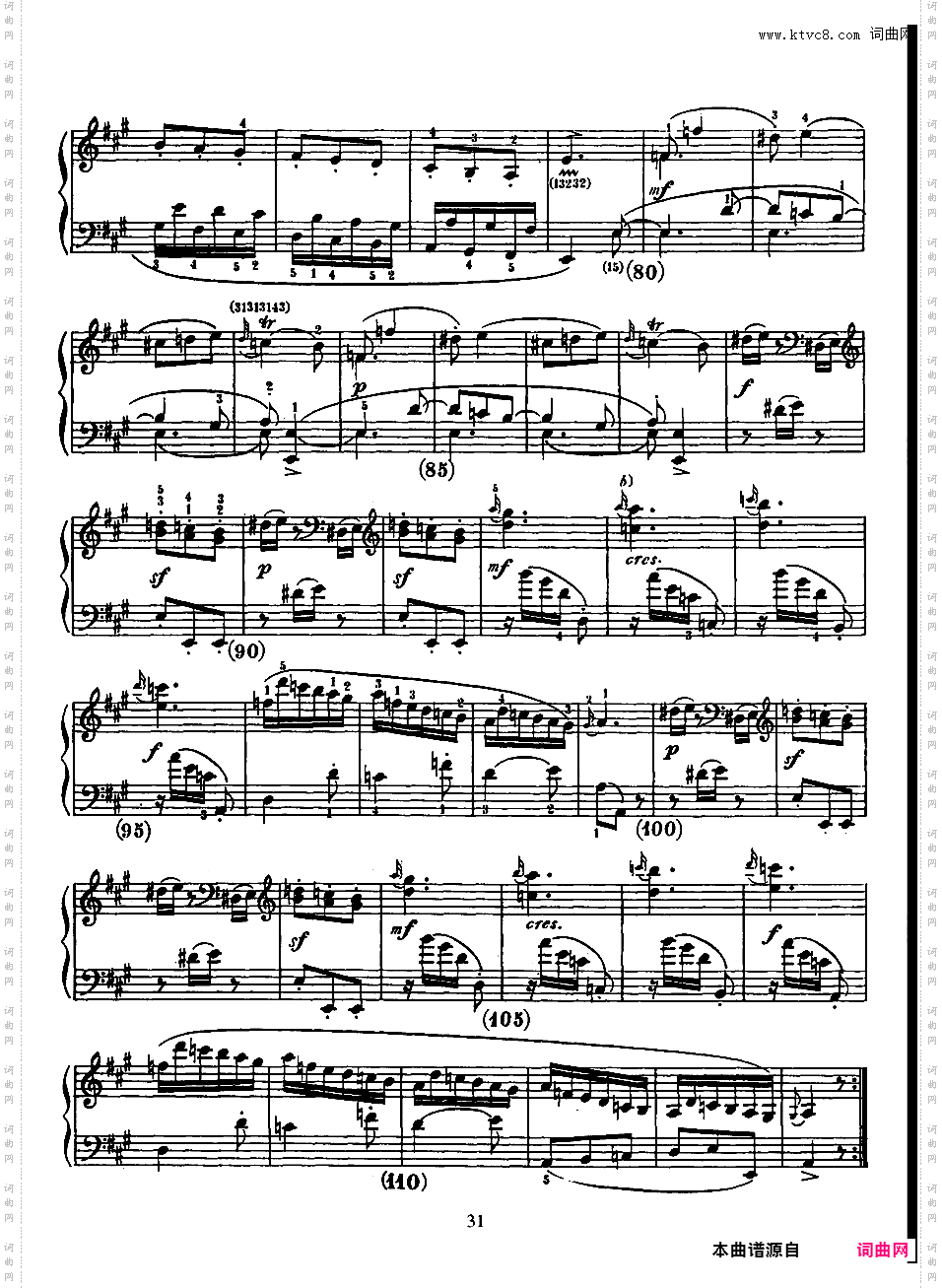 500首钢琴奏鸣曲共33册Scarlatti Sonatas 133-145