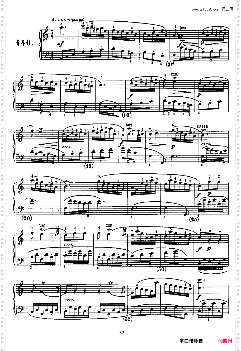 500首钢琴奏鸣曲共33册Scarlatti Sonatas 133-145