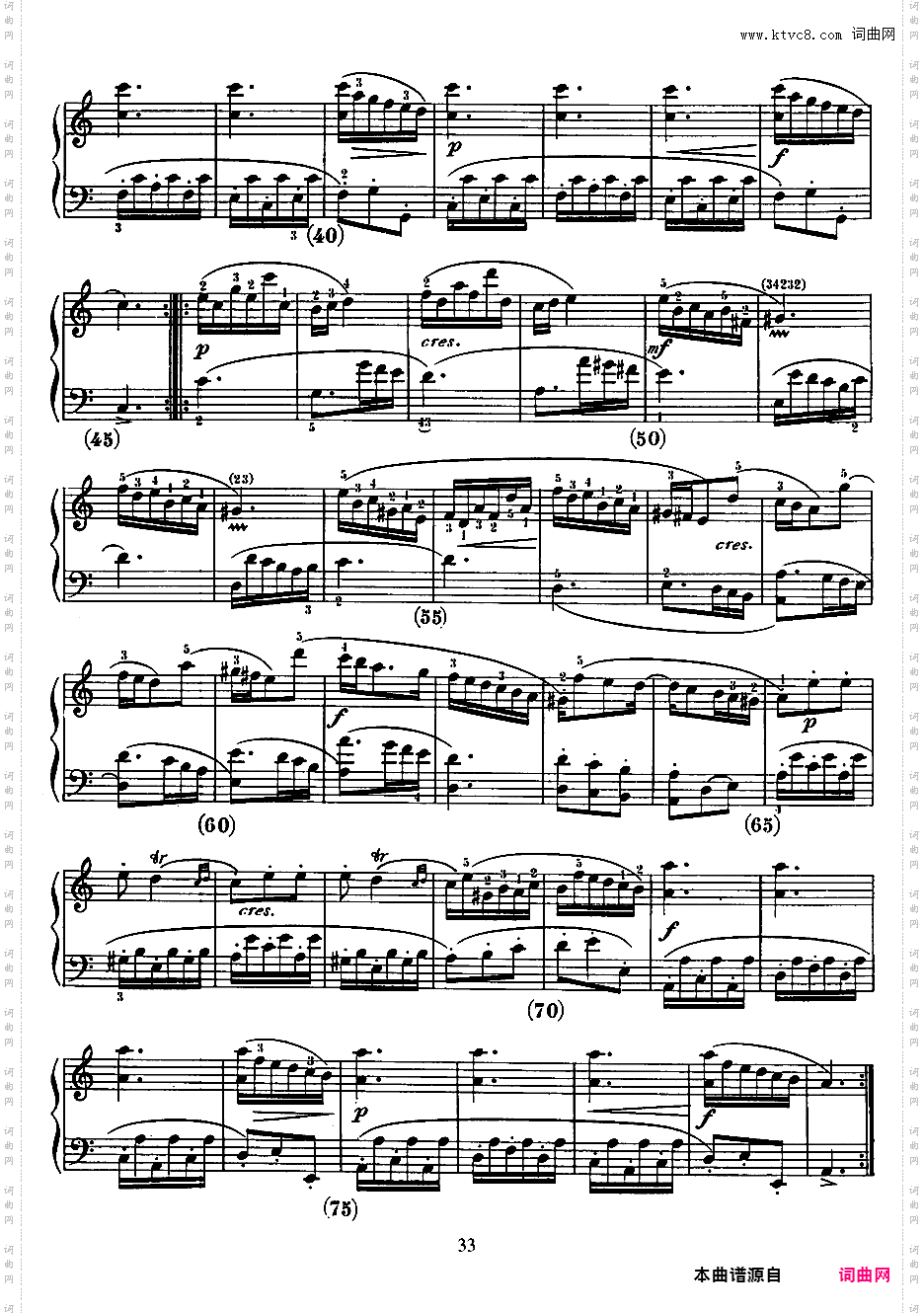 500首钢琴奏鸣曲共33册Scarlatti Sonatas 133-145