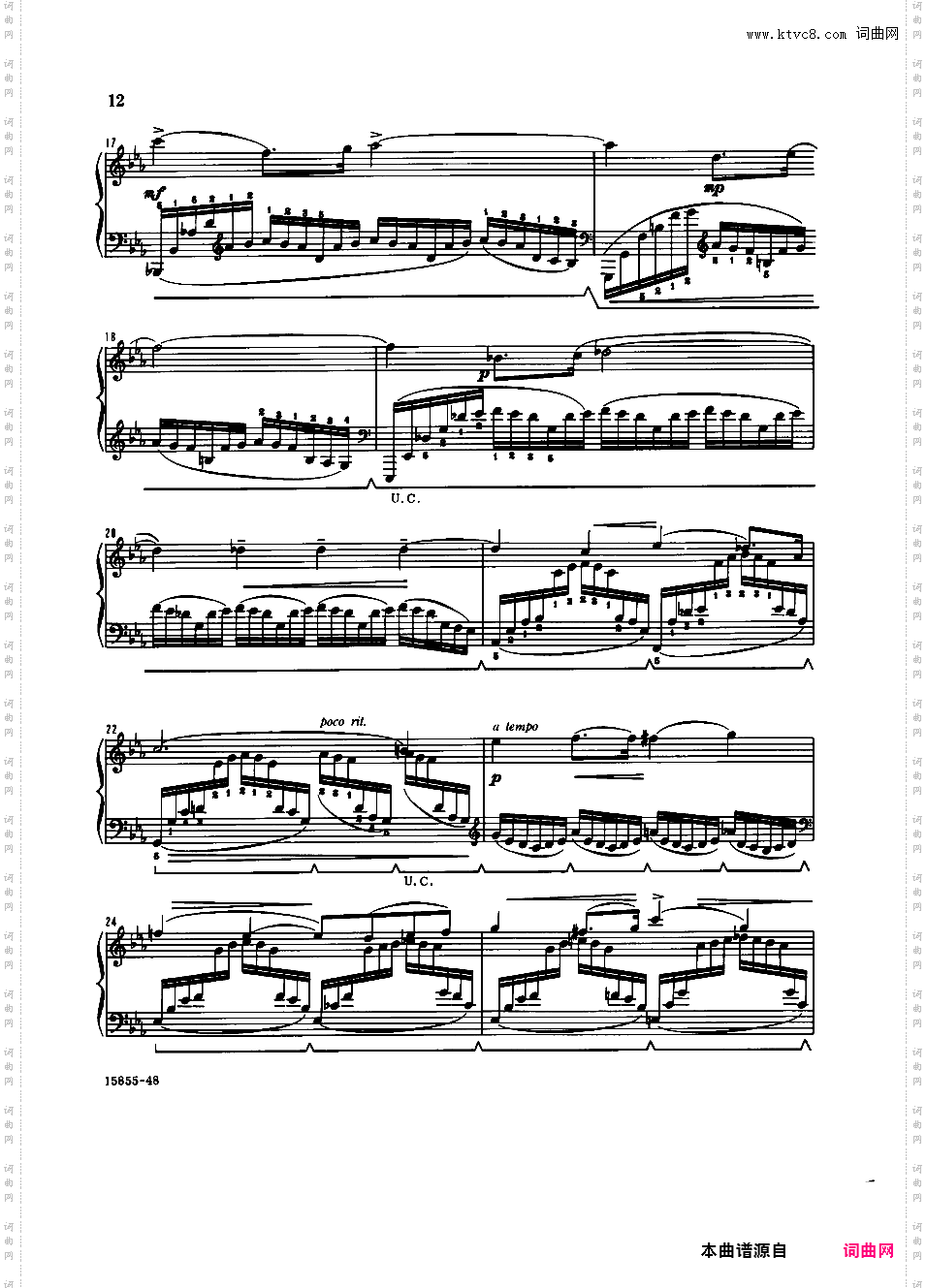 十二首练习曲 Twelve Etudes op 74
