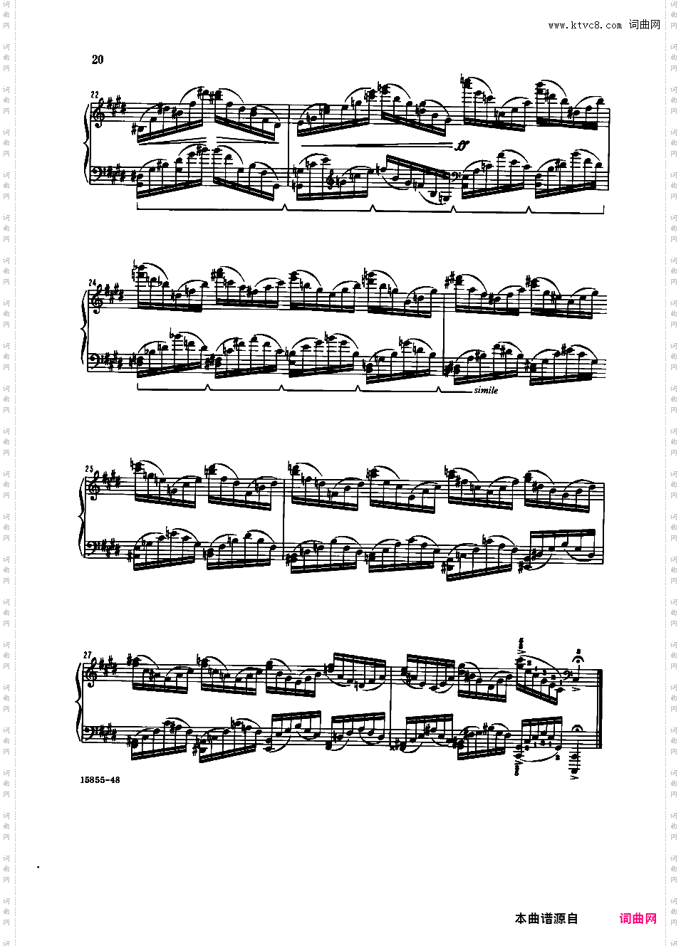十二首练习曲 Twelve Etudes op 74