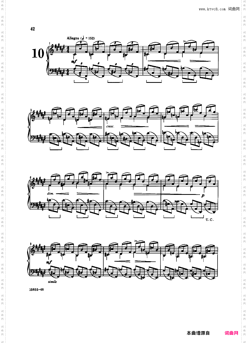 十二首练习曲 Twelve Etudes op 74