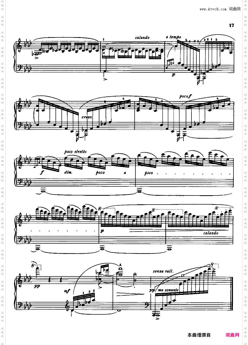 降A大调左手练习曲Etude in A Flat Major for Left Hand Op·36