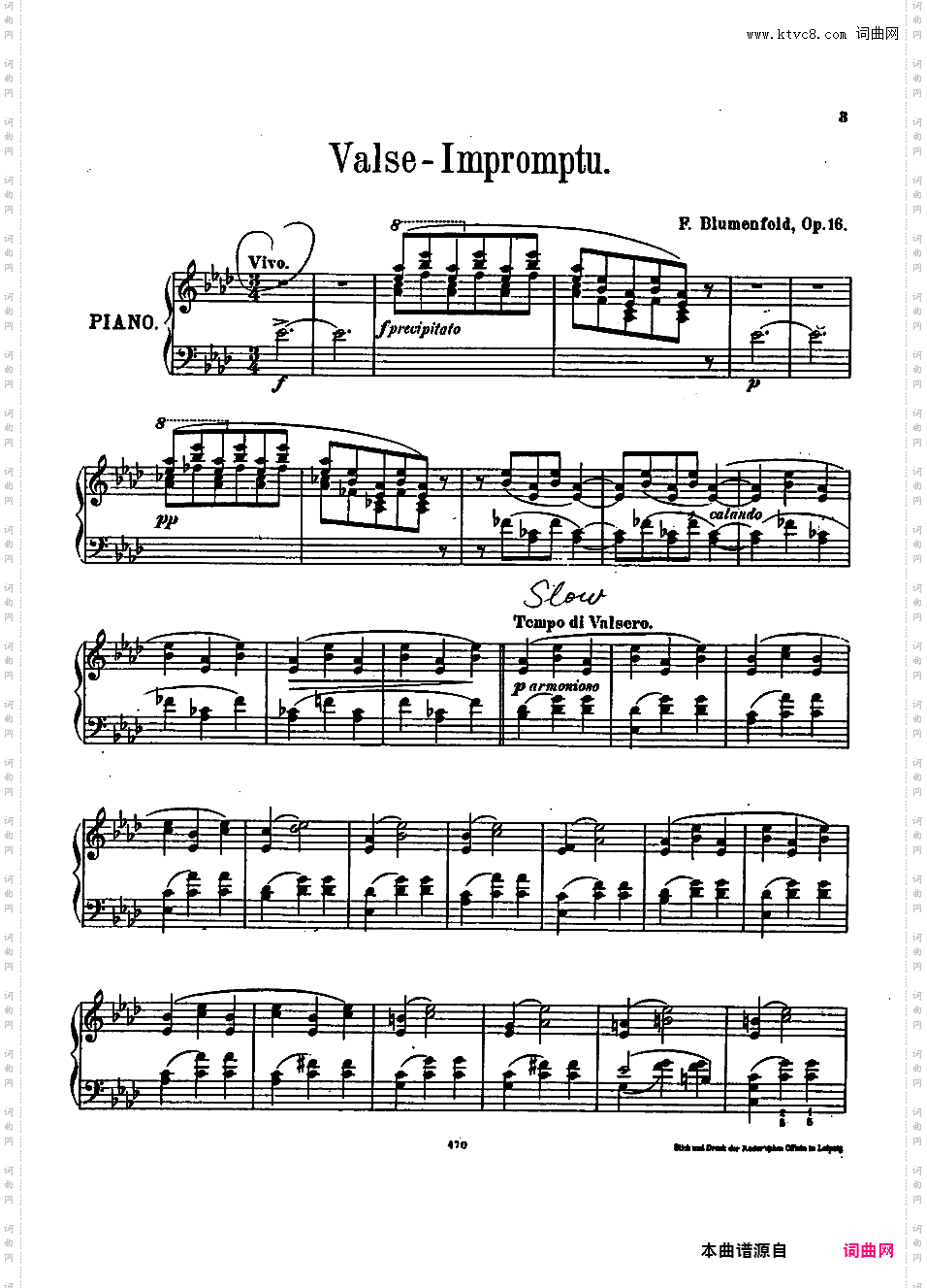 即兴圆舞曲 Valse Impromptu Op·16