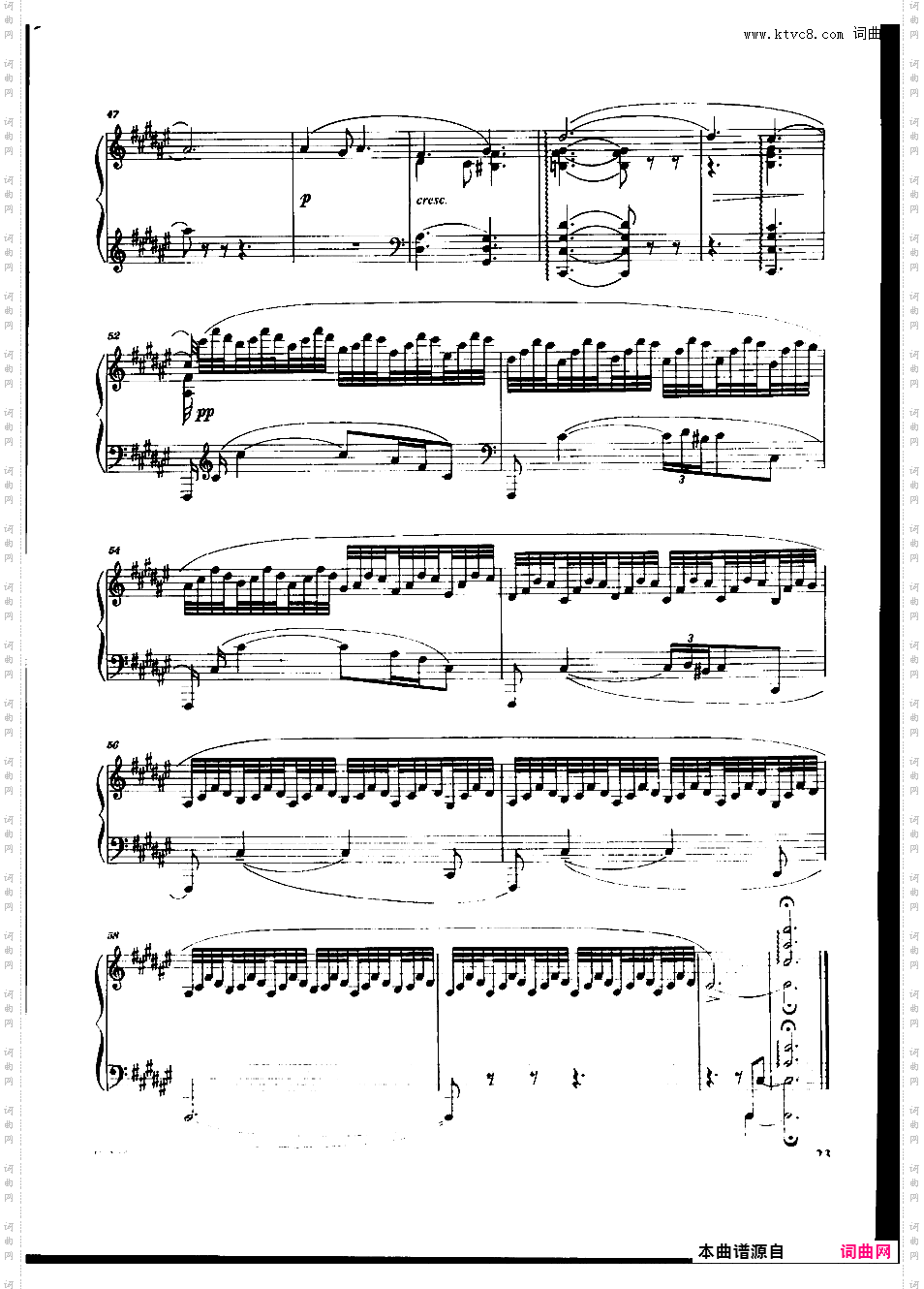 升F大调船歌 Barcarolle in F-Sharp Major Op·44