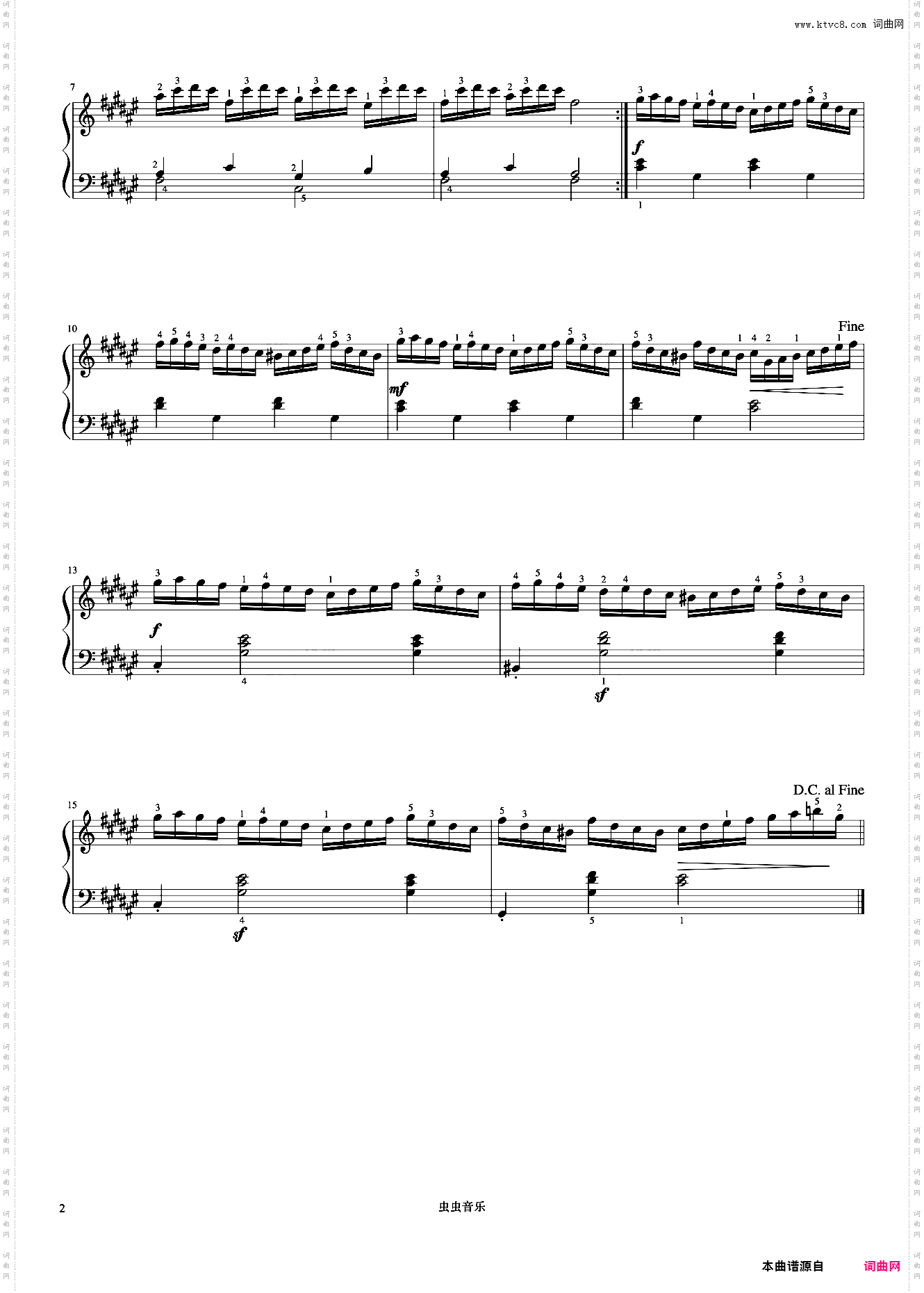 第46首《莱蒙钢琴练习曲 作品37》