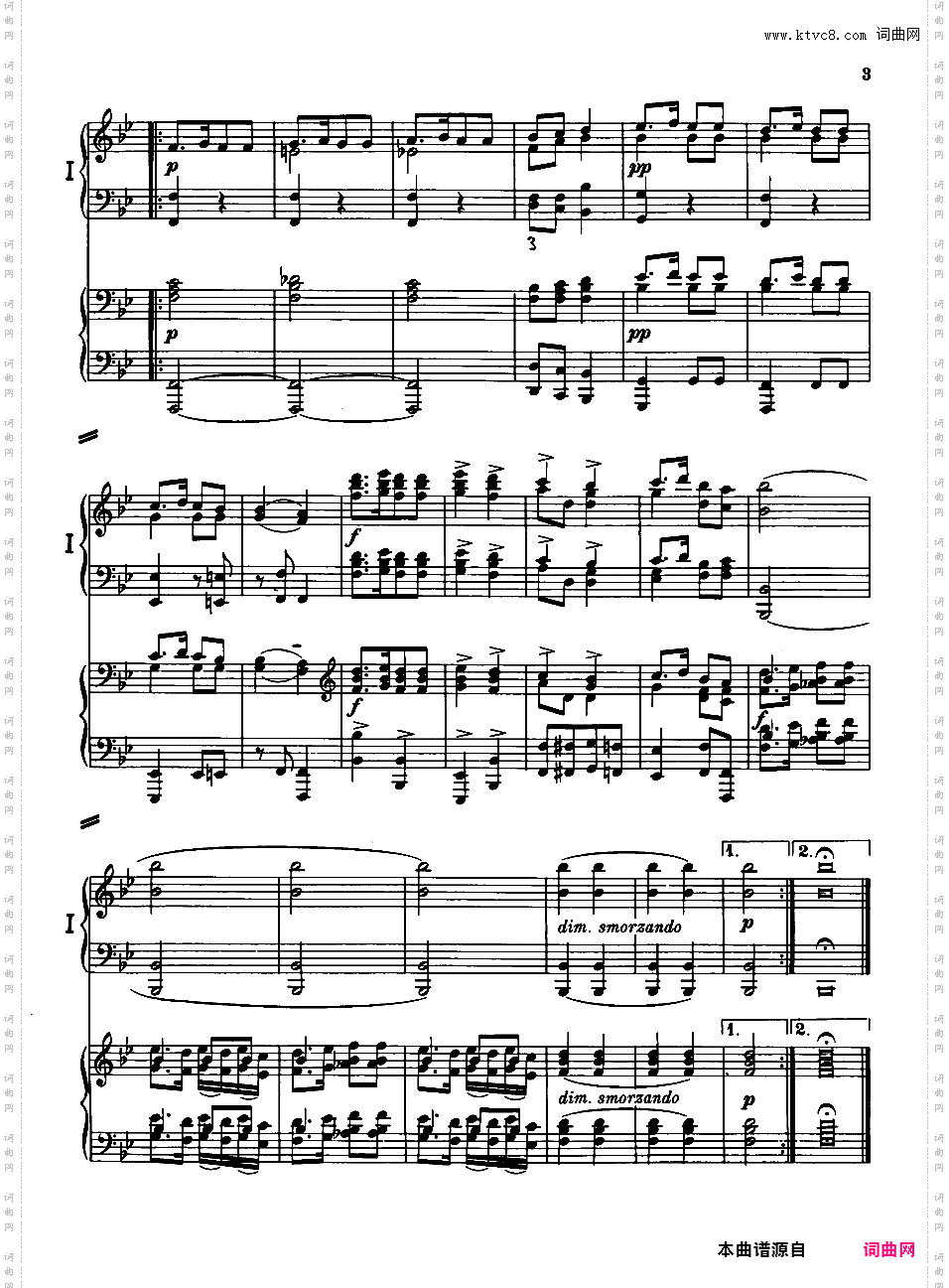 海顿主题变奏曲“圣·安东尼变奏曲”Op·56b - 双钢琴
