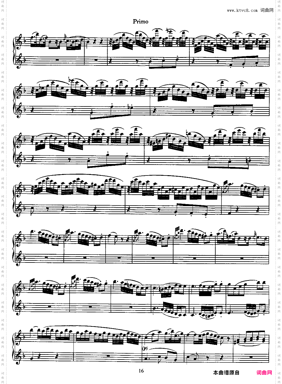 C大调双钢琴奏鸣曲 Sonata for Piano Duet in C Major K·521