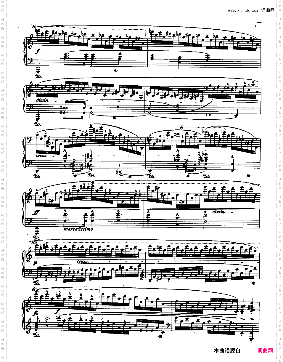 12首练习曲 Op·25Chopin op25 12 Etudes版本二