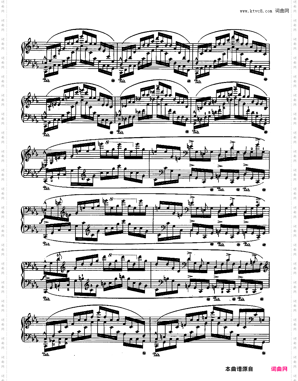 12首练习曲 Op·25Chopin op25 12 Etudes版本二
