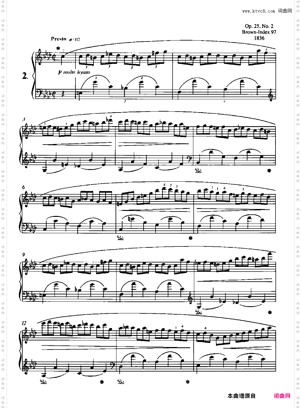12首练习曲 Op·25Chopin op25 E?tudes alt版本一