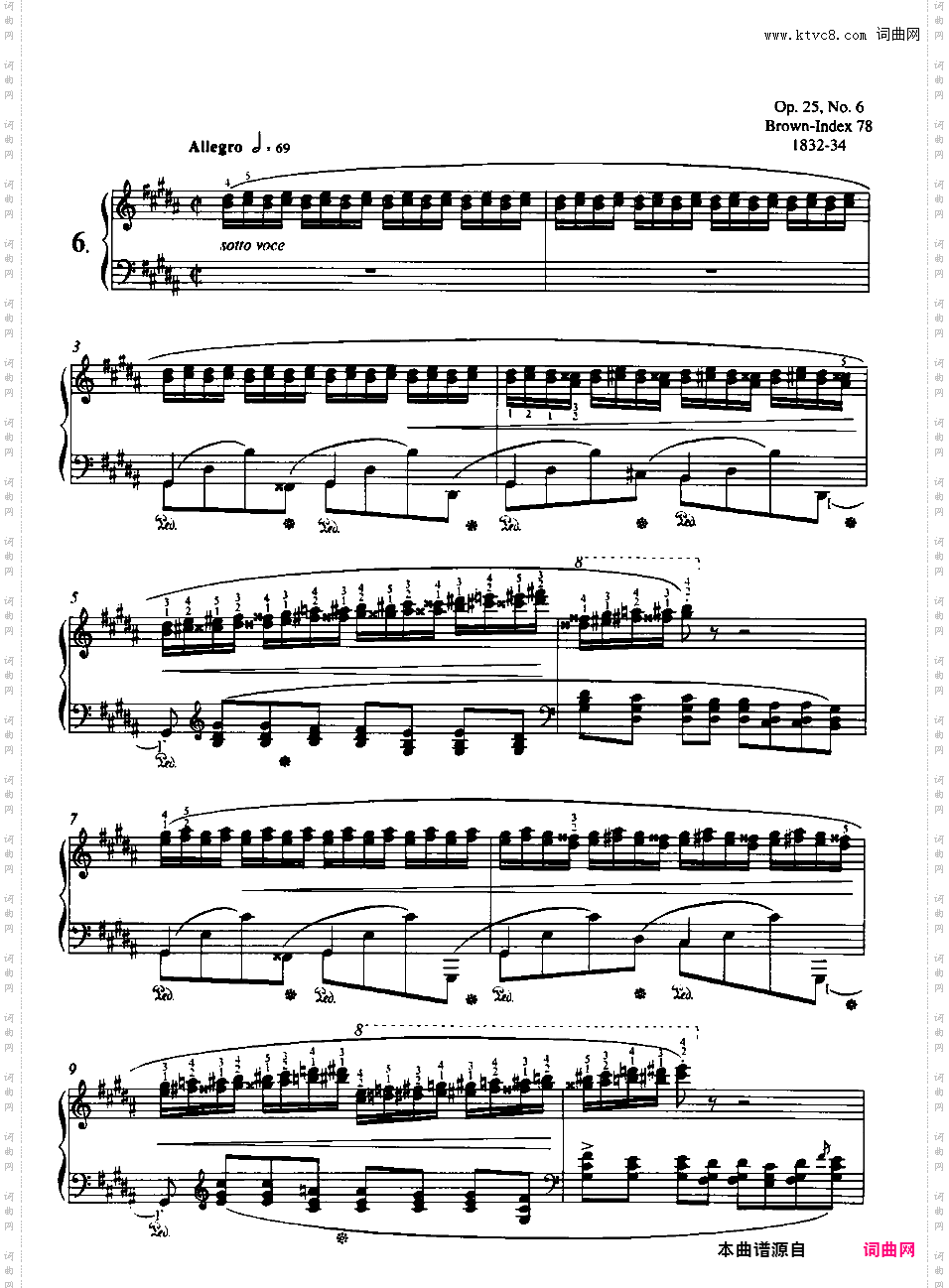 12首练习曲 Op·25Chopin op25 E?tudes alt版本一