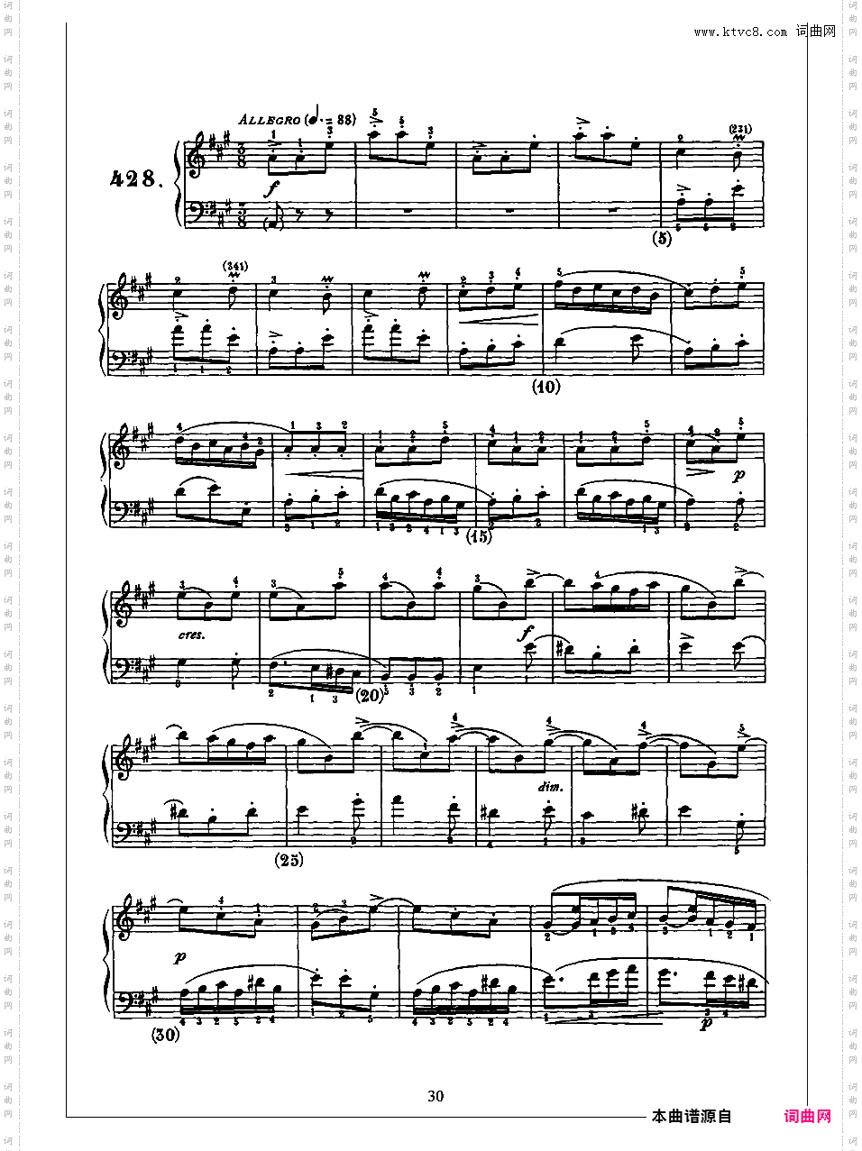 500首钢琴奏鸣曲共33册Scarlatti Sonatas 421-435