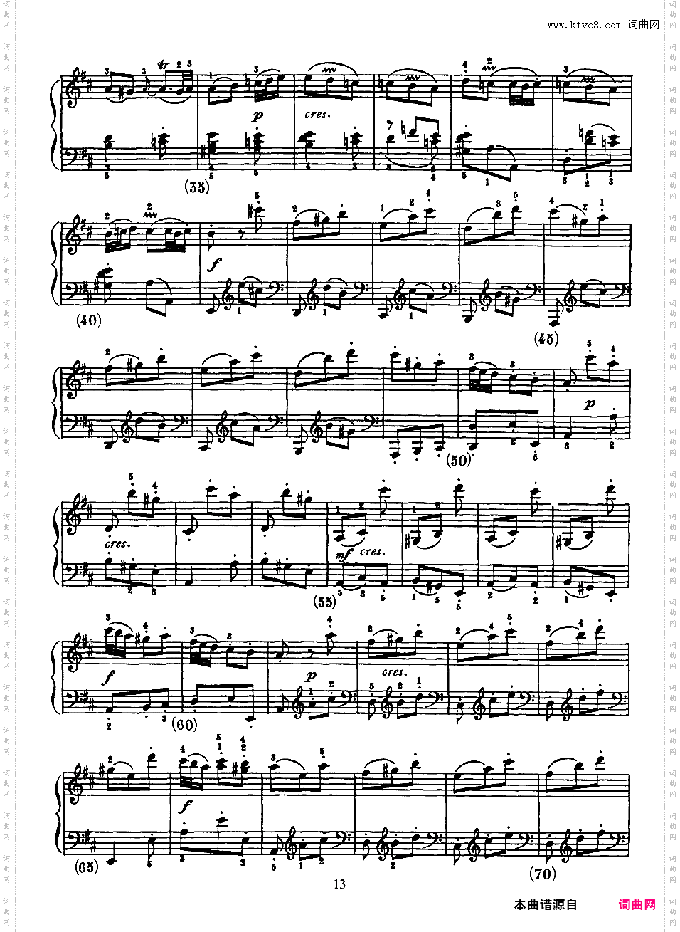 500首钢琴奏鸣曲共33册Scarlatti Sonatas 331-345