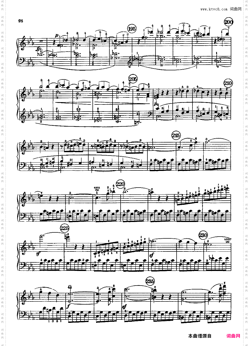 c小调第五钢琴奏鸣曲 Op·10-1