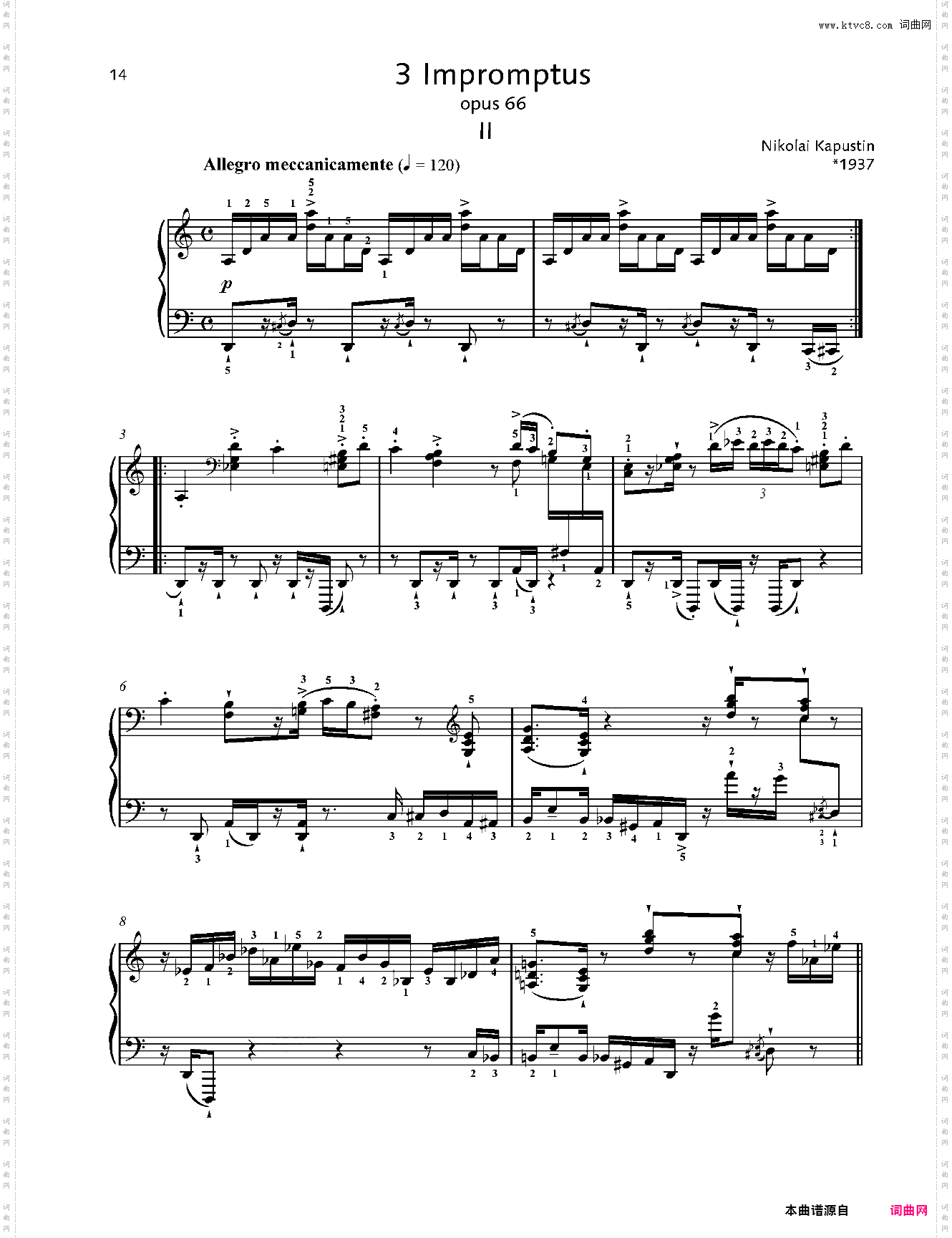 爵士即兴曲 Op·66 No·2