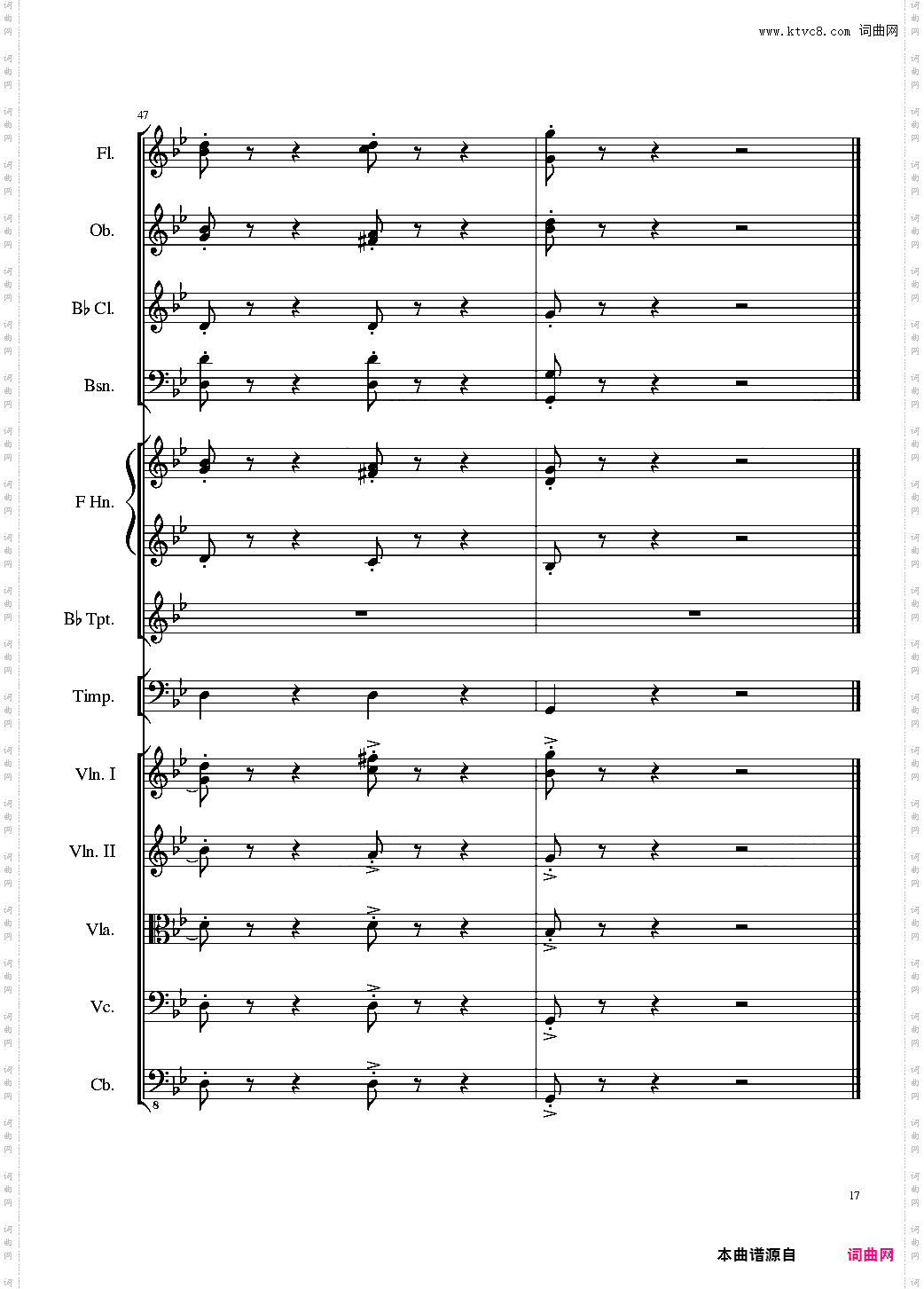4 Contredanses for Chamber Orchestra, Op·120 No·2