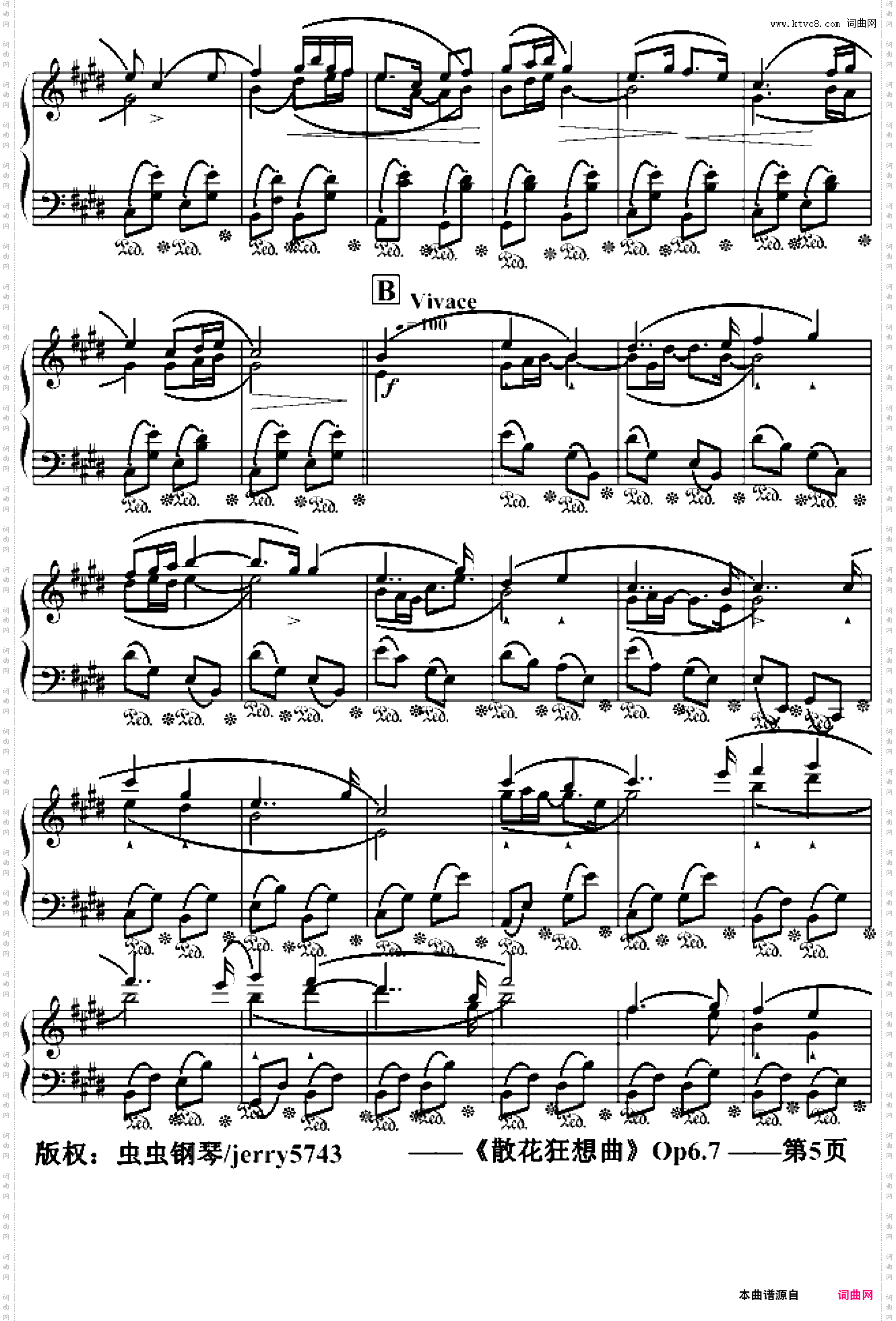 散花狂想曲Op6·7