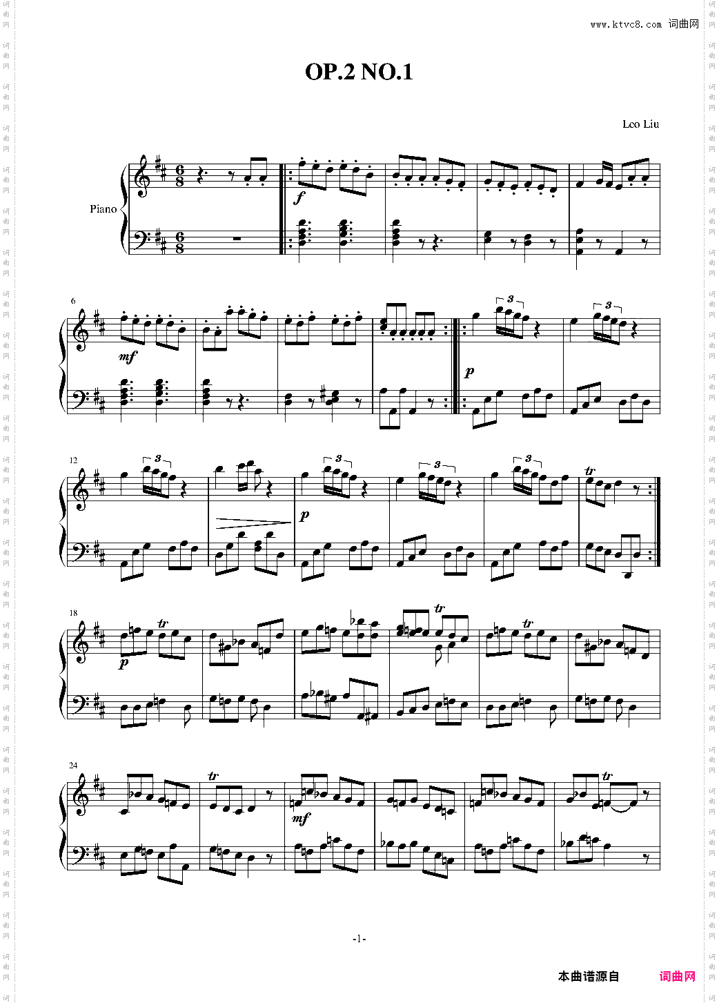 随想曲1 进行曲