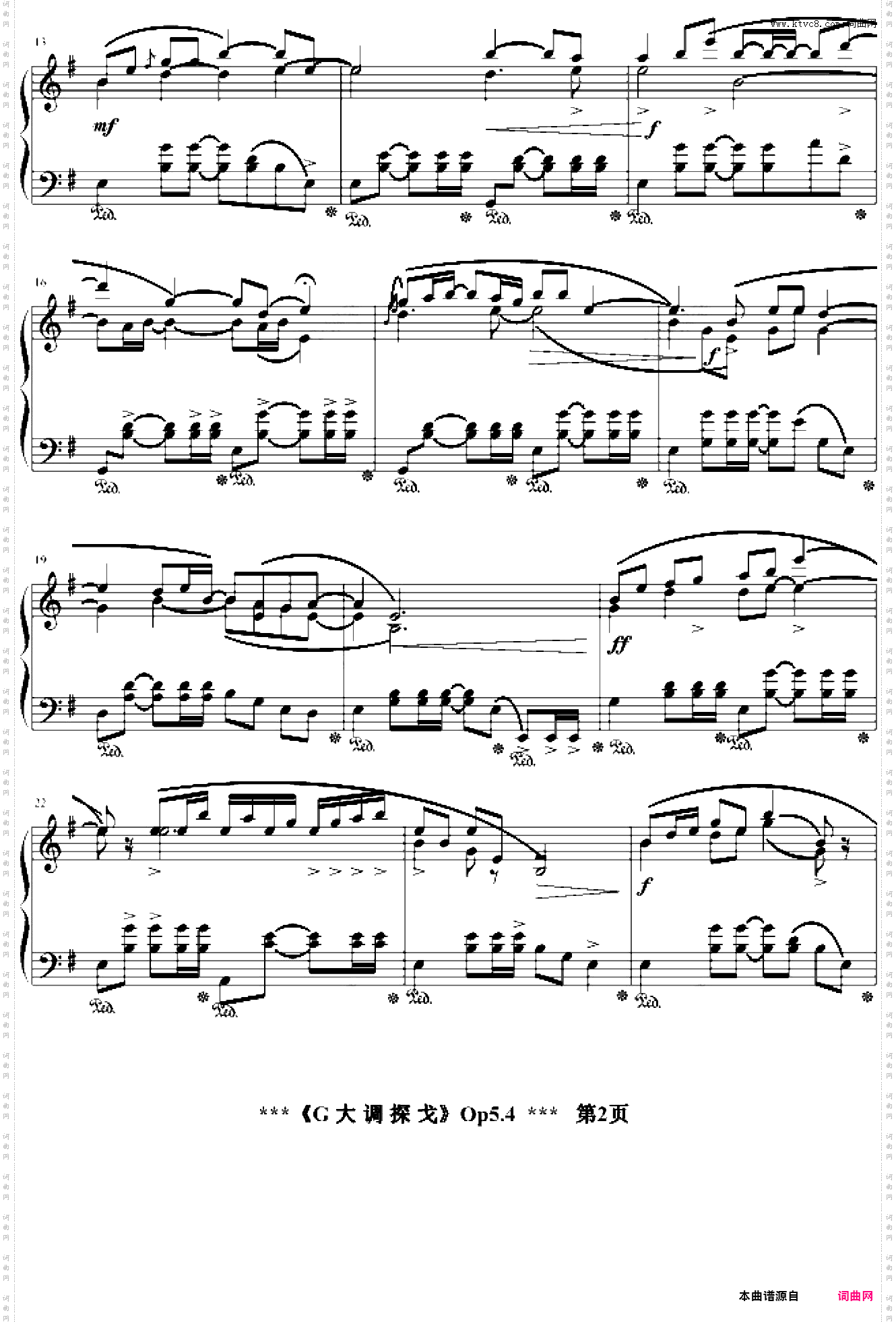 G大调探戈Op5·4080721