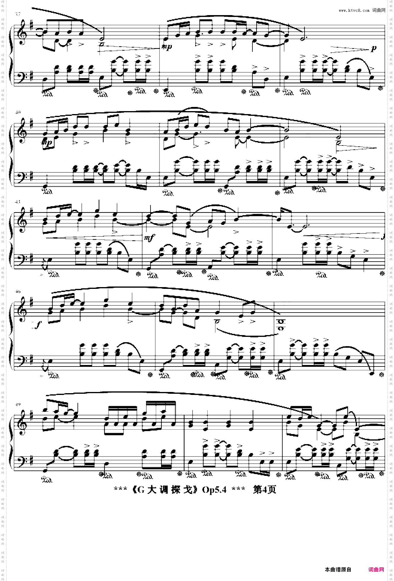 G大调探戈Op5·4080721