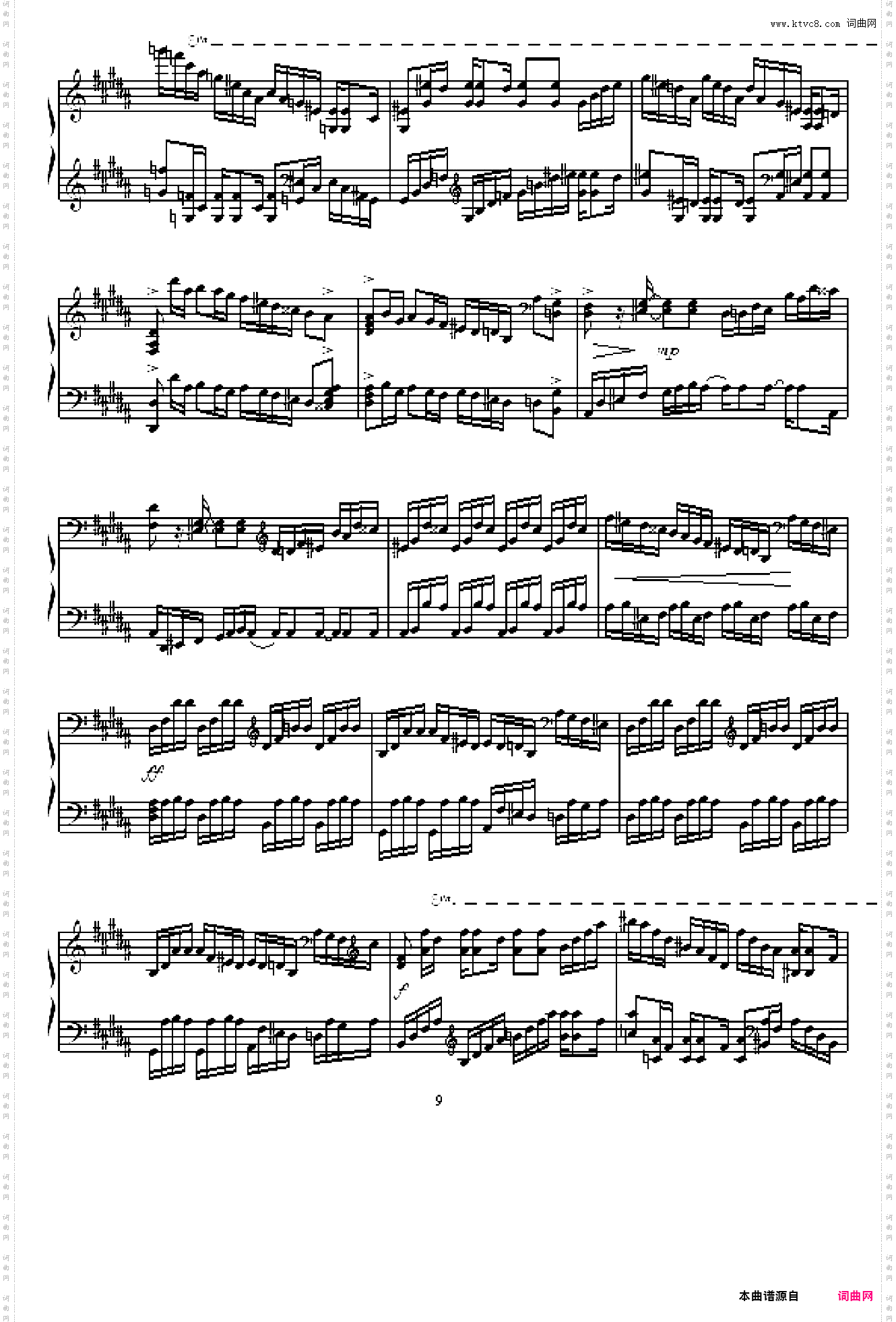 Etude in B Major