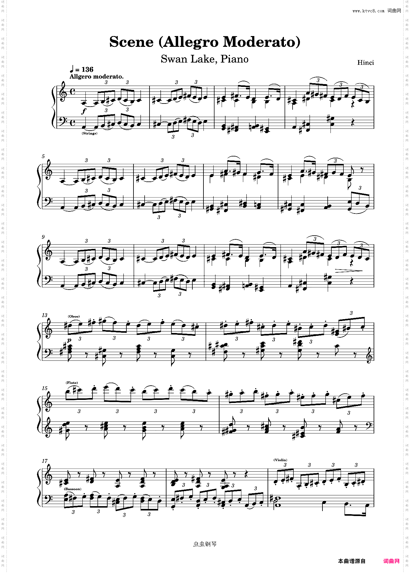 Swan Lake, 3· Scene Allegro Moderato, Solo