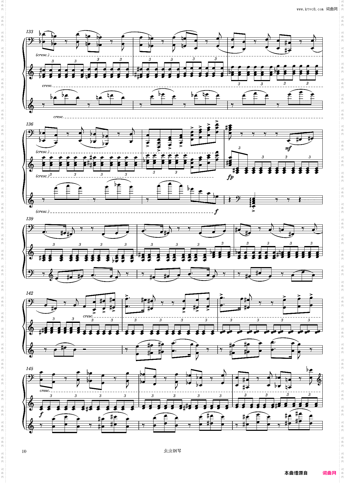 The Nutcracker, 6· Departure of the guests Clara and the Nutcracker, Piano