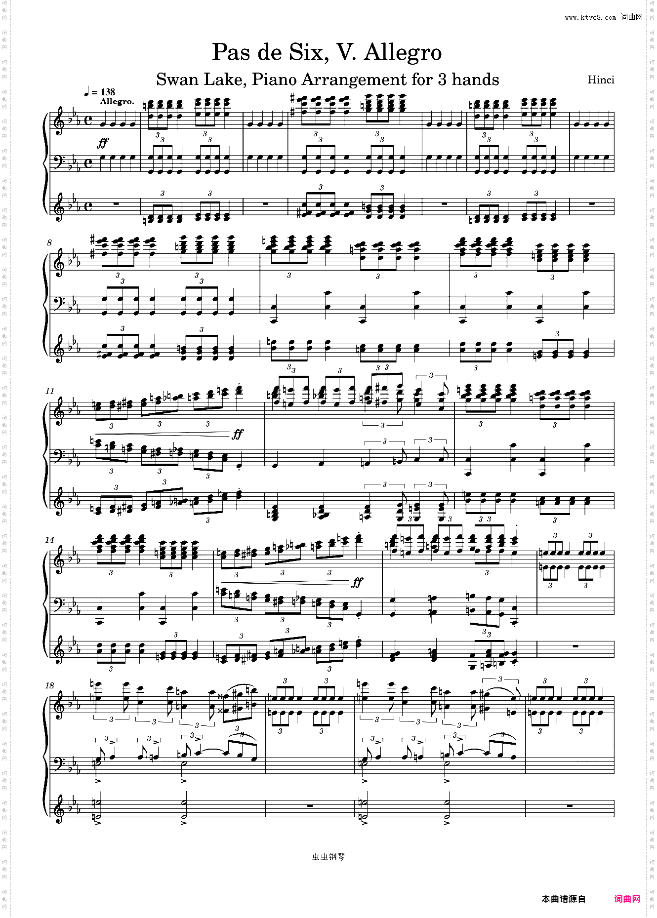 Swan Lake, 19· Pas de Six, V· Allegro Piano