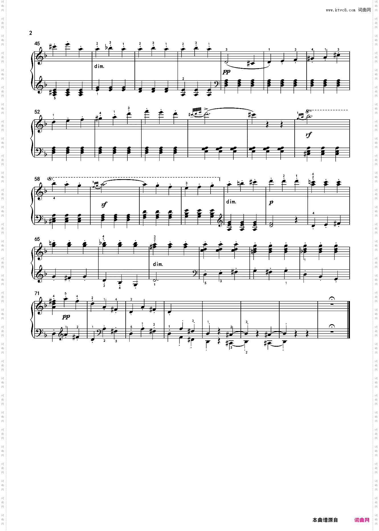 车尔尼练习曲139第80条