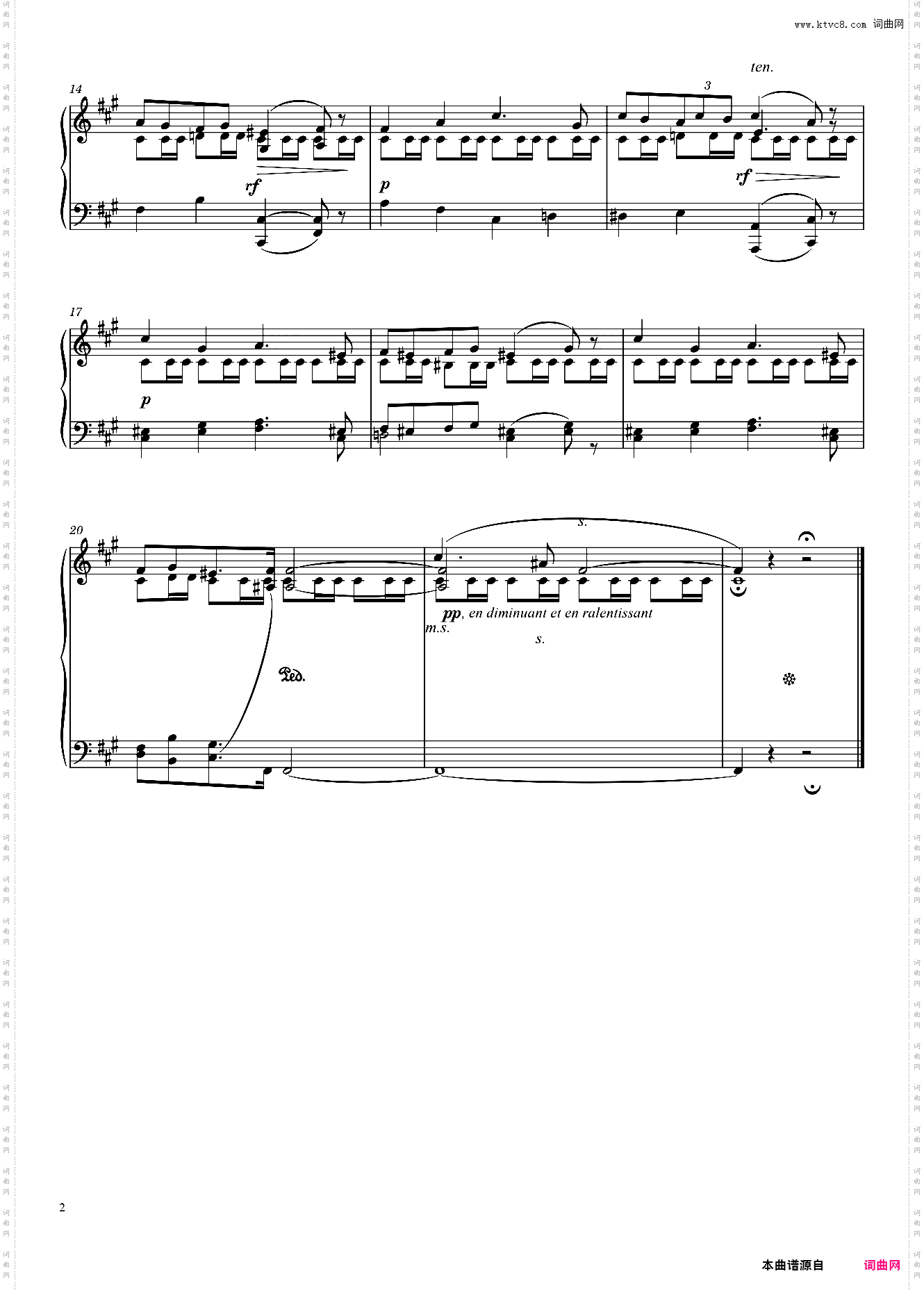 Esquisse Opus 63 No· 19 in F? Minor