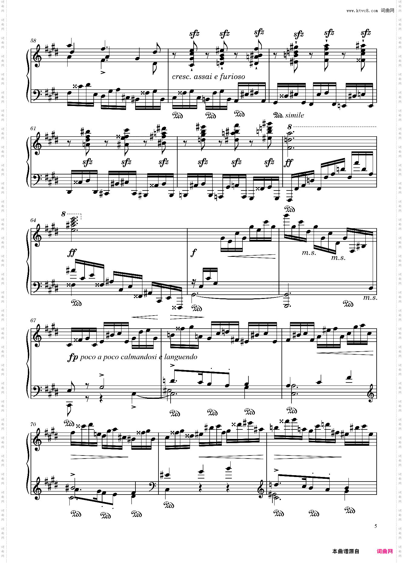 étude Caractéristique Opus 2 No· 5 in C? Minor