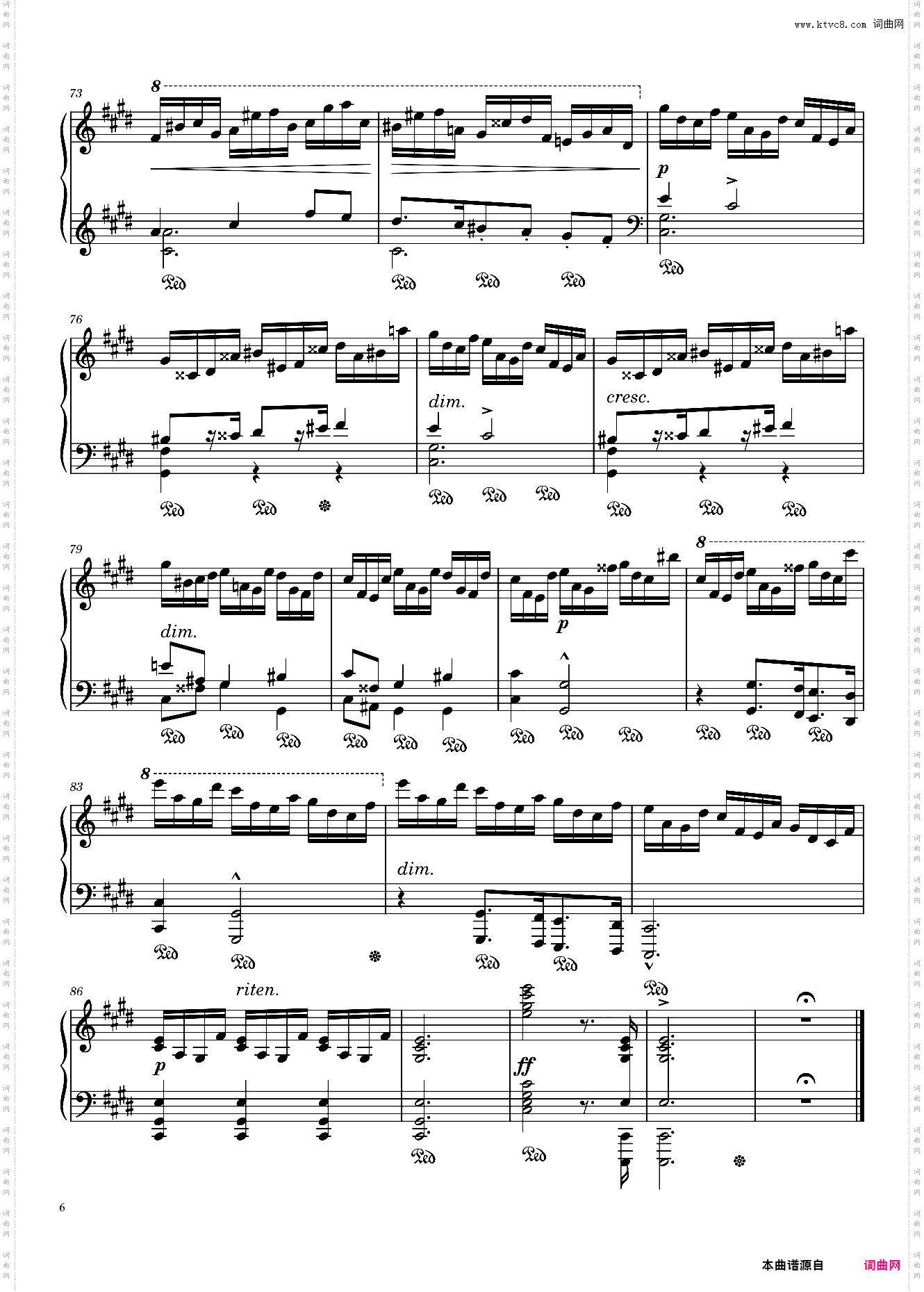 étude Caractéristique Opus 2 No· 5 in C? Minor