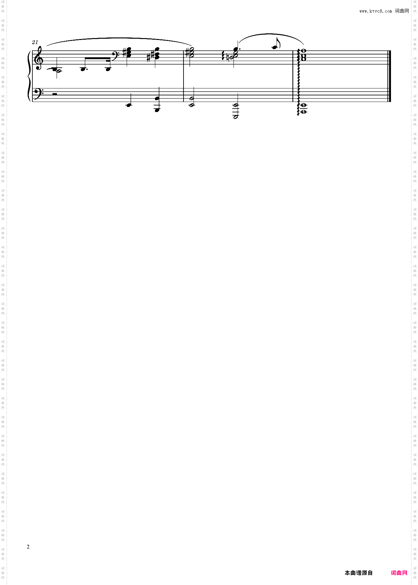 Prélude Opus 28, No· 2 in A Minor