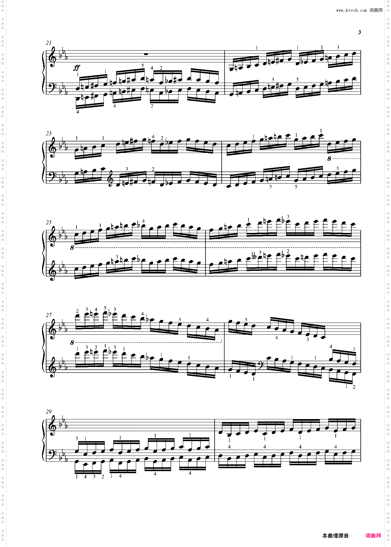 车尔尼299，No25